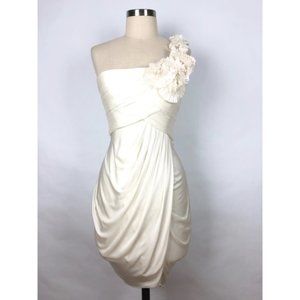 BCBG MaxAzria White Addison Party Dress